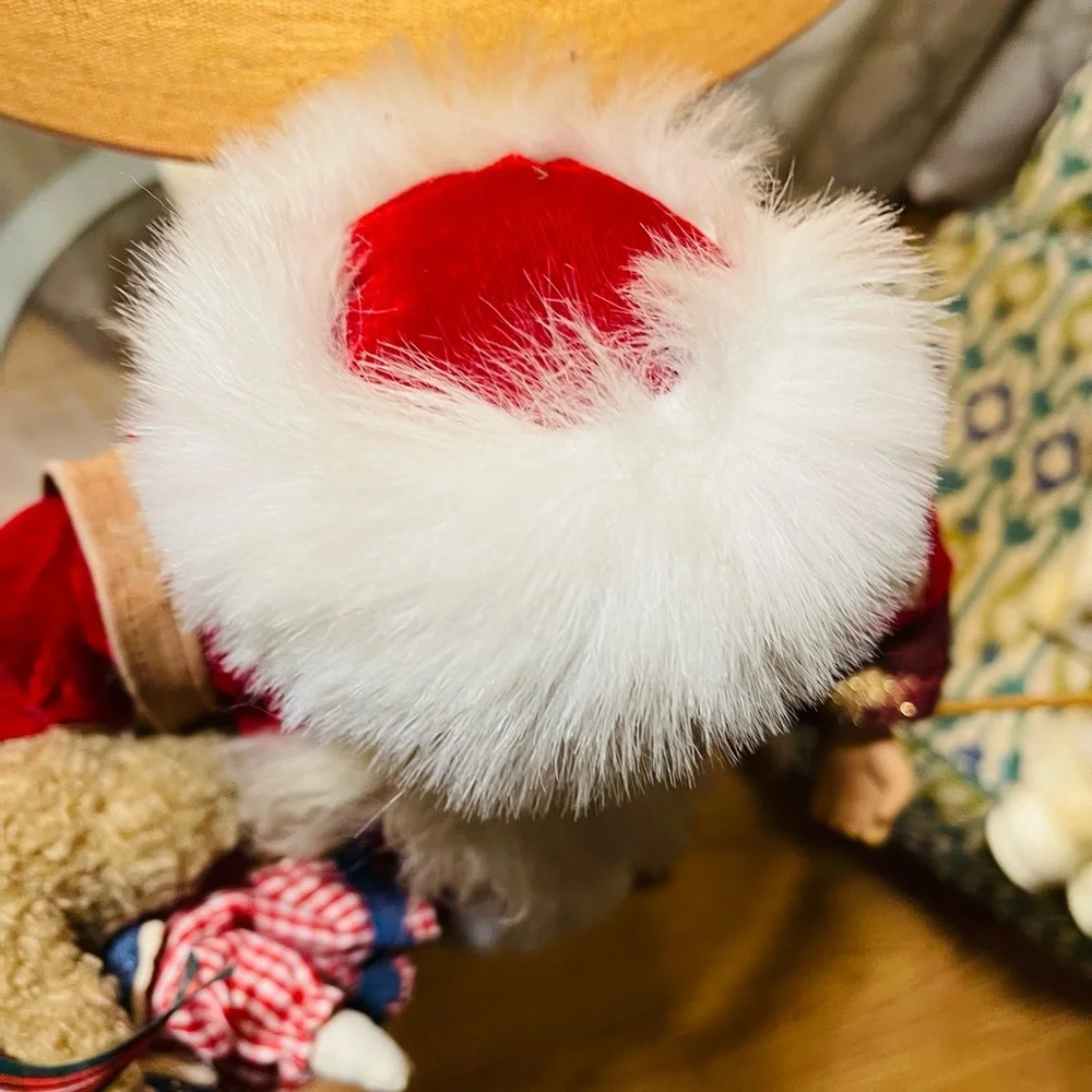 Christmas Pas Santa Claus 21”  Bring Toys Raggedy Bear And Raggedy Ann